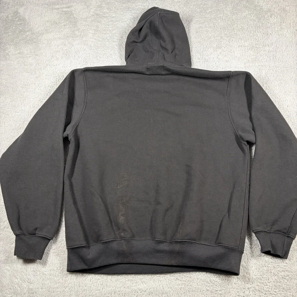 SneakGallery GOAT Hoodie Mens XXL Black Yellow Streetwear Distressing